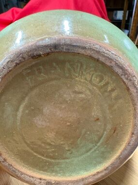 Green Glazed Ceramic Vase